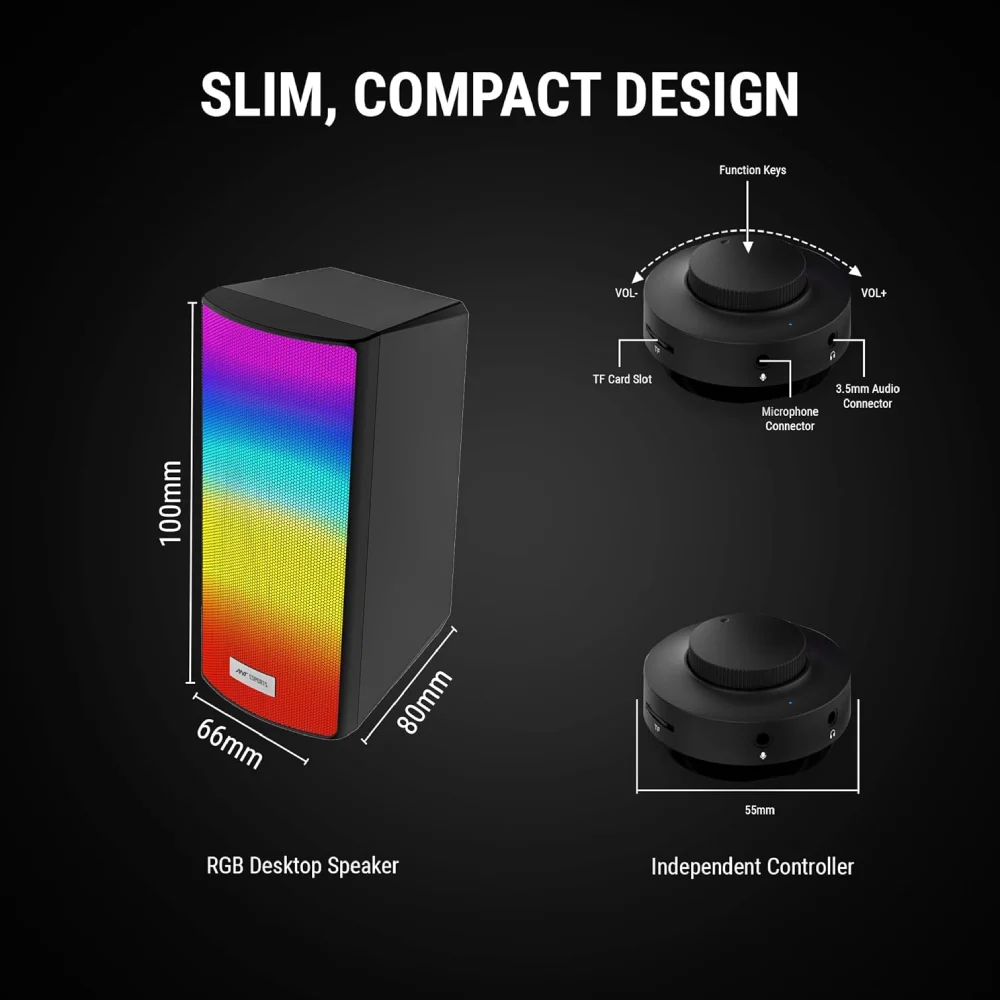 Ant Esports Gaming Speaker USB 2.0 GS510  RGB 10w view 2